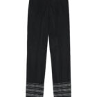 Kristine Eline bukser - Black Panel Pants i sort